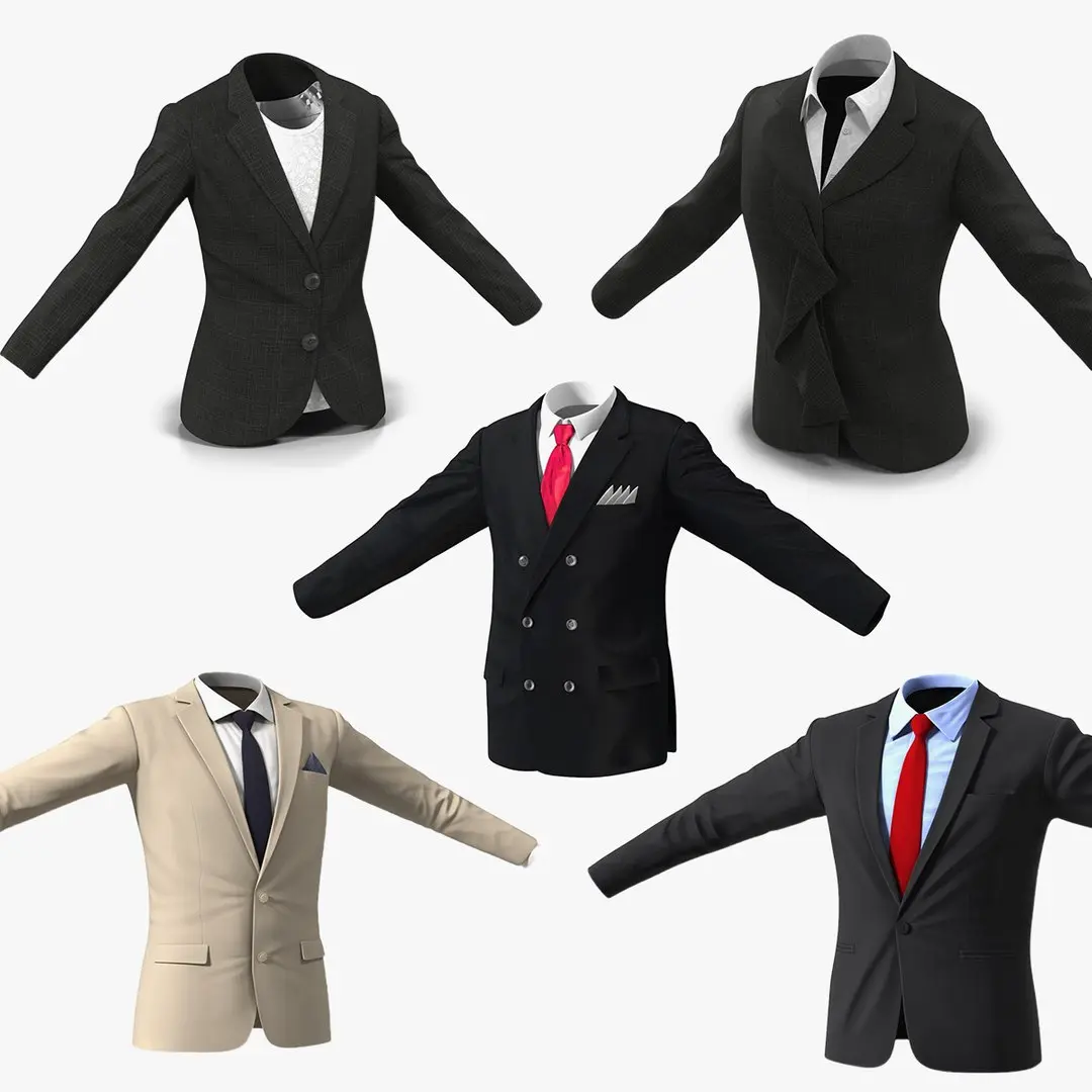 Suit Jackets Collection 3D model