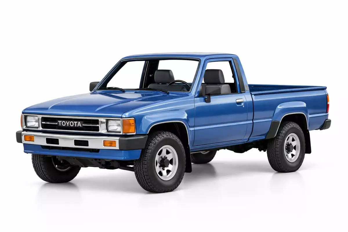 1985 Toyota Hilux Low Poly Classic Pickup Truck Low-poly 3D model