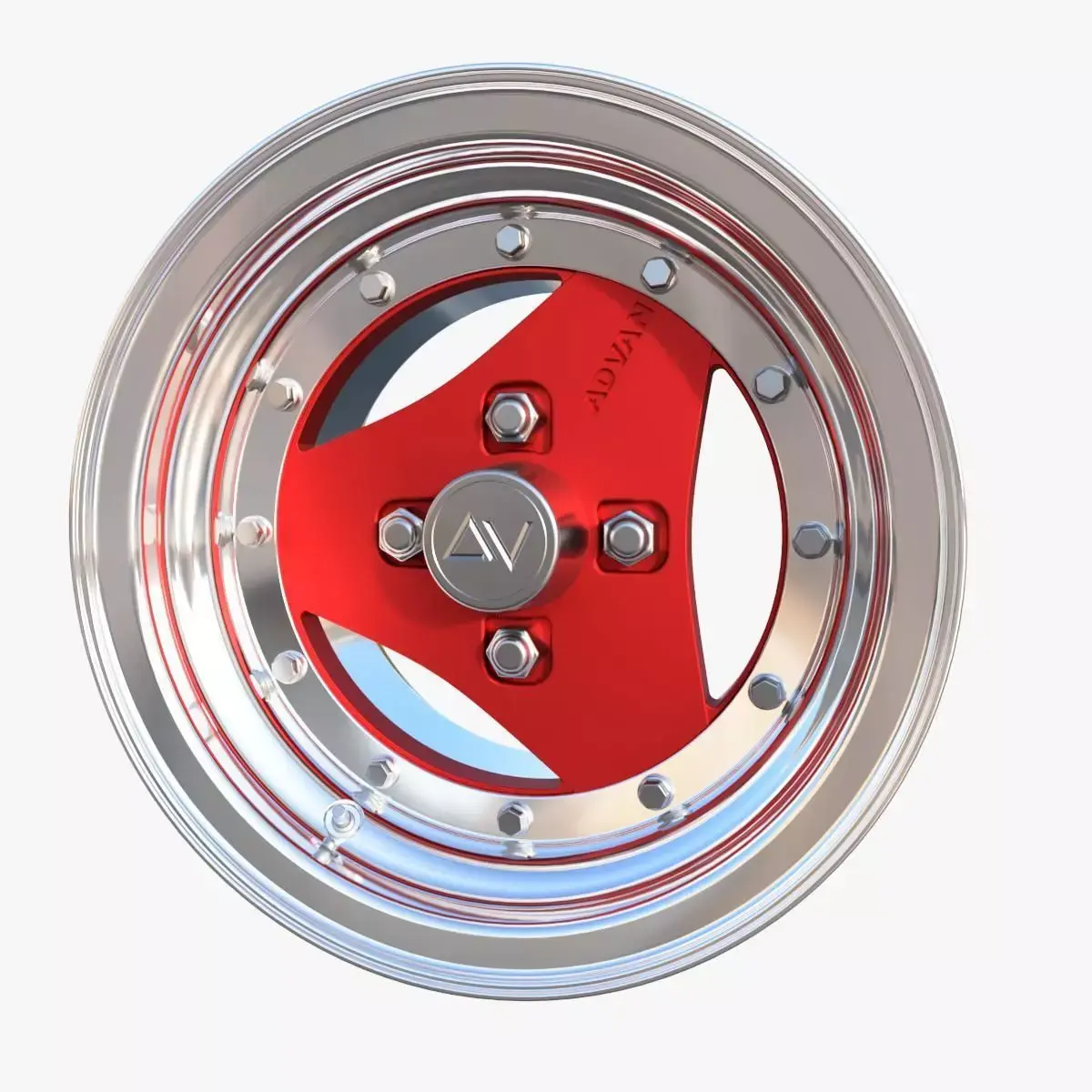 Advan 3 piece  rim 3D model