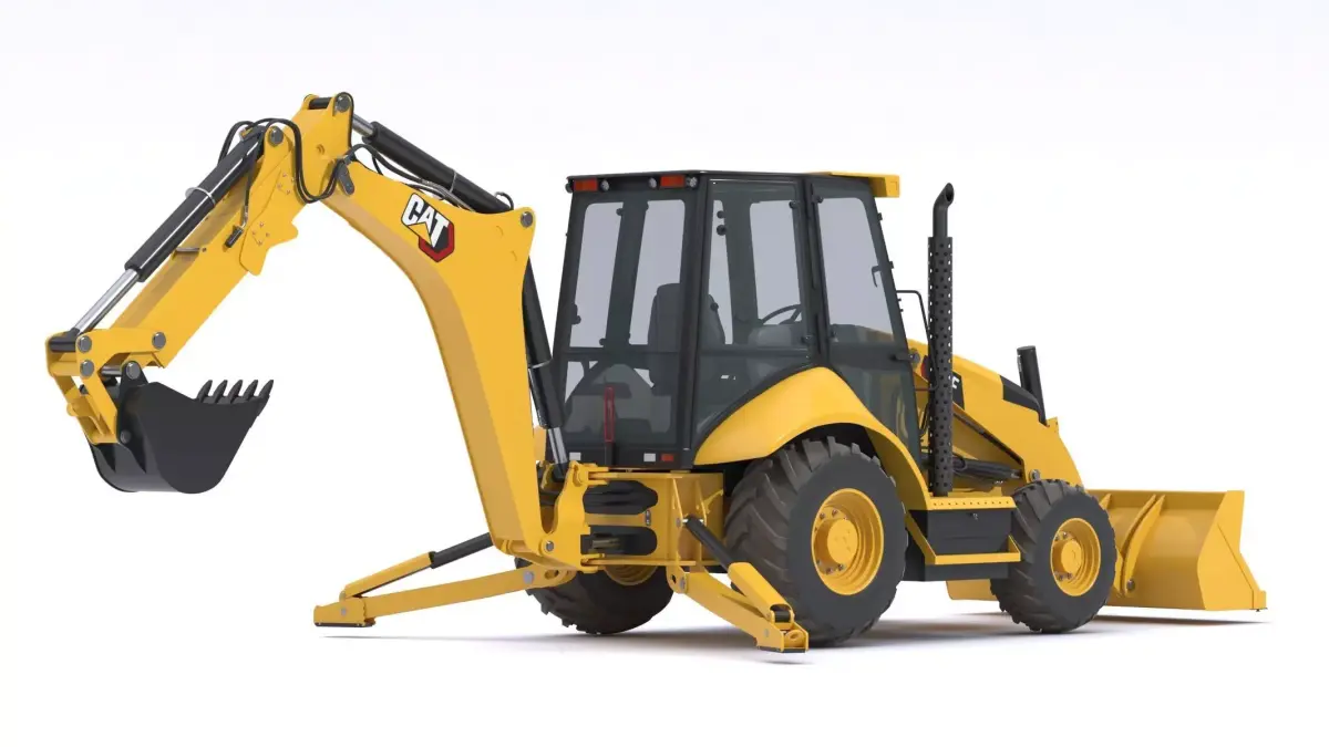 Cat 420F Backhoe Loader 3D model