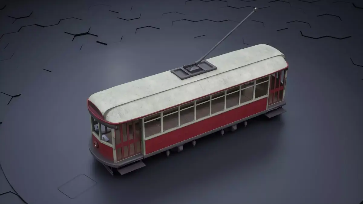 Old Tram 3D model