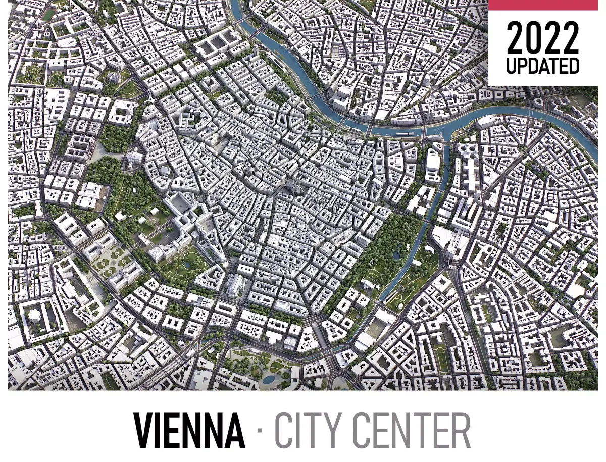 Vienna Low-poly 3D model