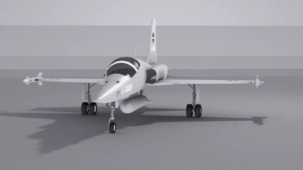Northrop F-5 Low-poly 3D model