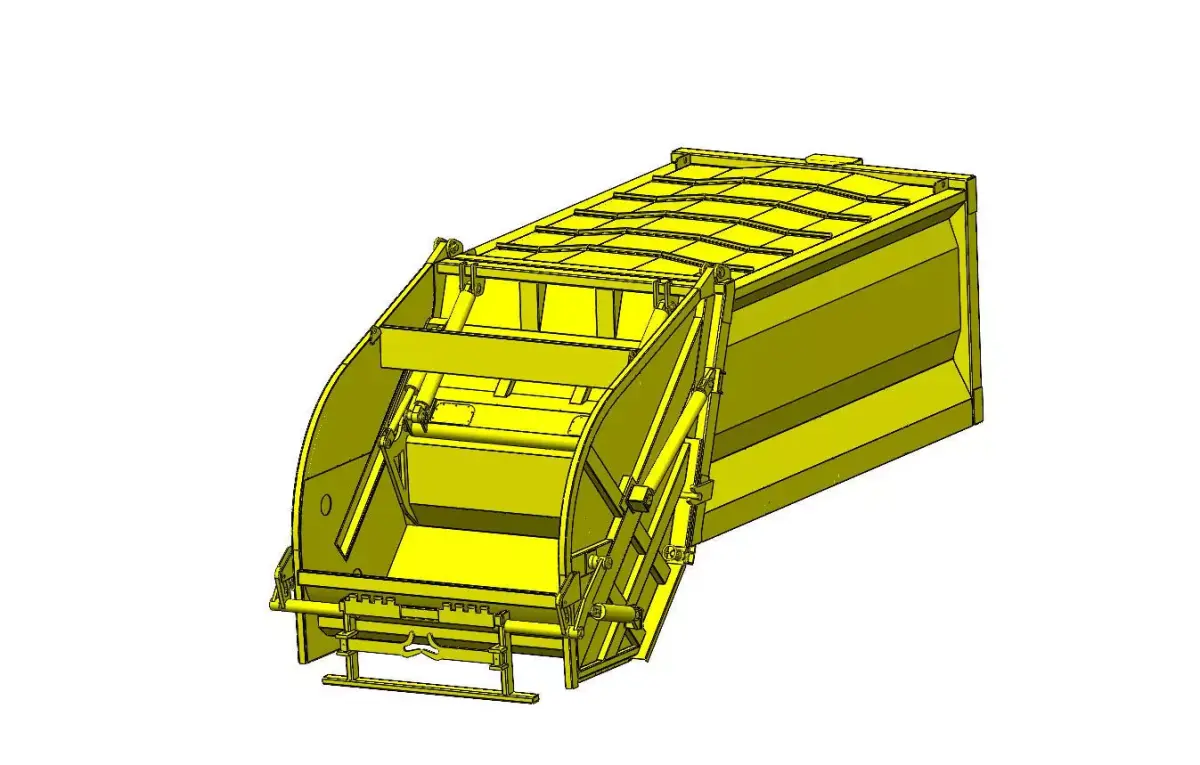 Refuse Compactor Vehicle 14 CuM Capacity 3D model
