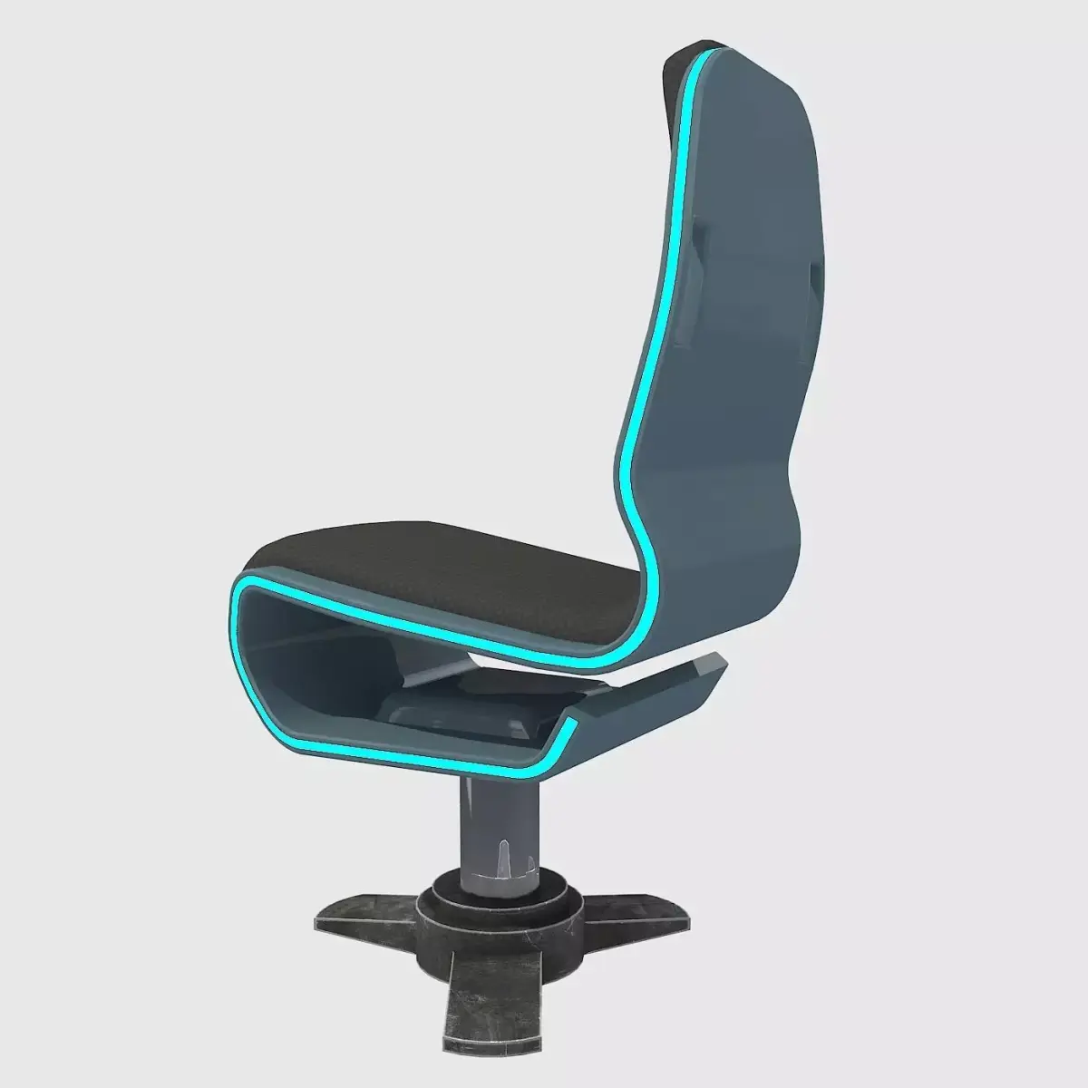 3D SCI FI ARMCHAIR Low-poly 3D model buy
