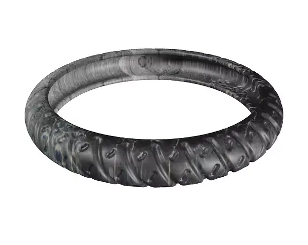Antique Bike Tyre Low-poly 3D model