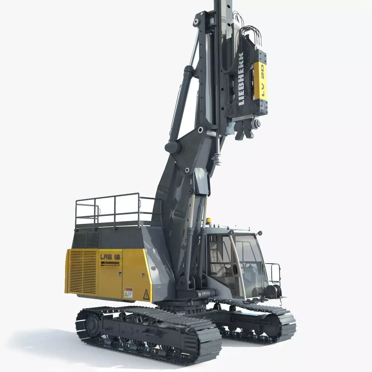 Liebherr LRB 18 Piling and Drilling Rig 3D model