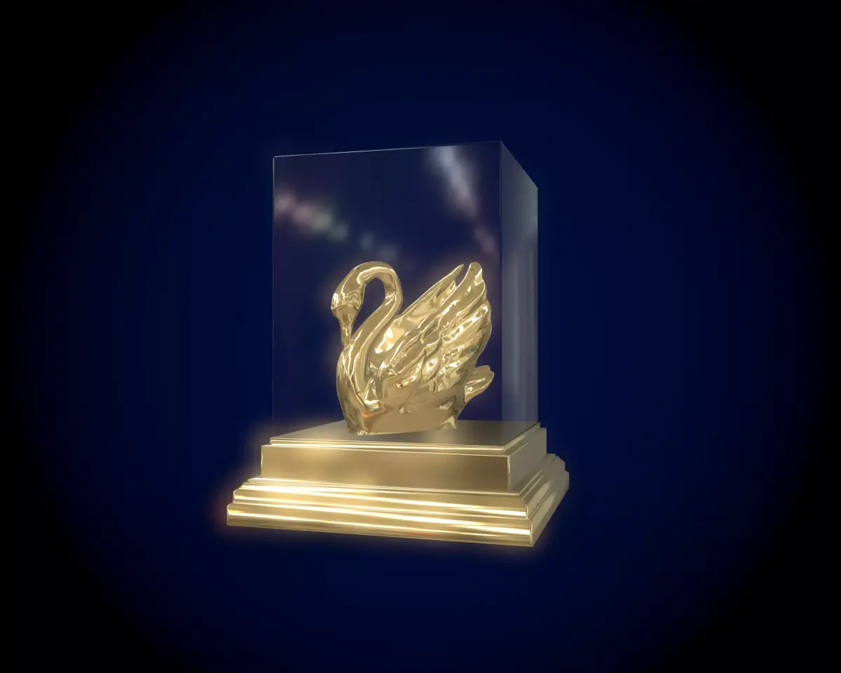 Gold Swan  3D model