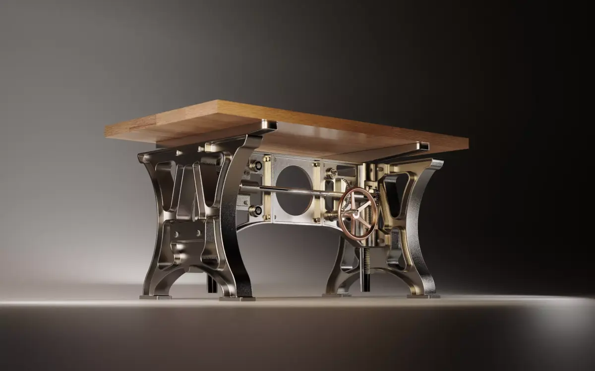 Industrial Table Vintage 3D model
