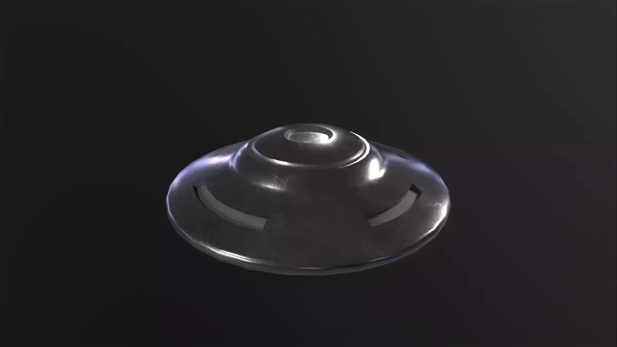 UFO Spaceship 3D Model Low-poly 3D model purchase