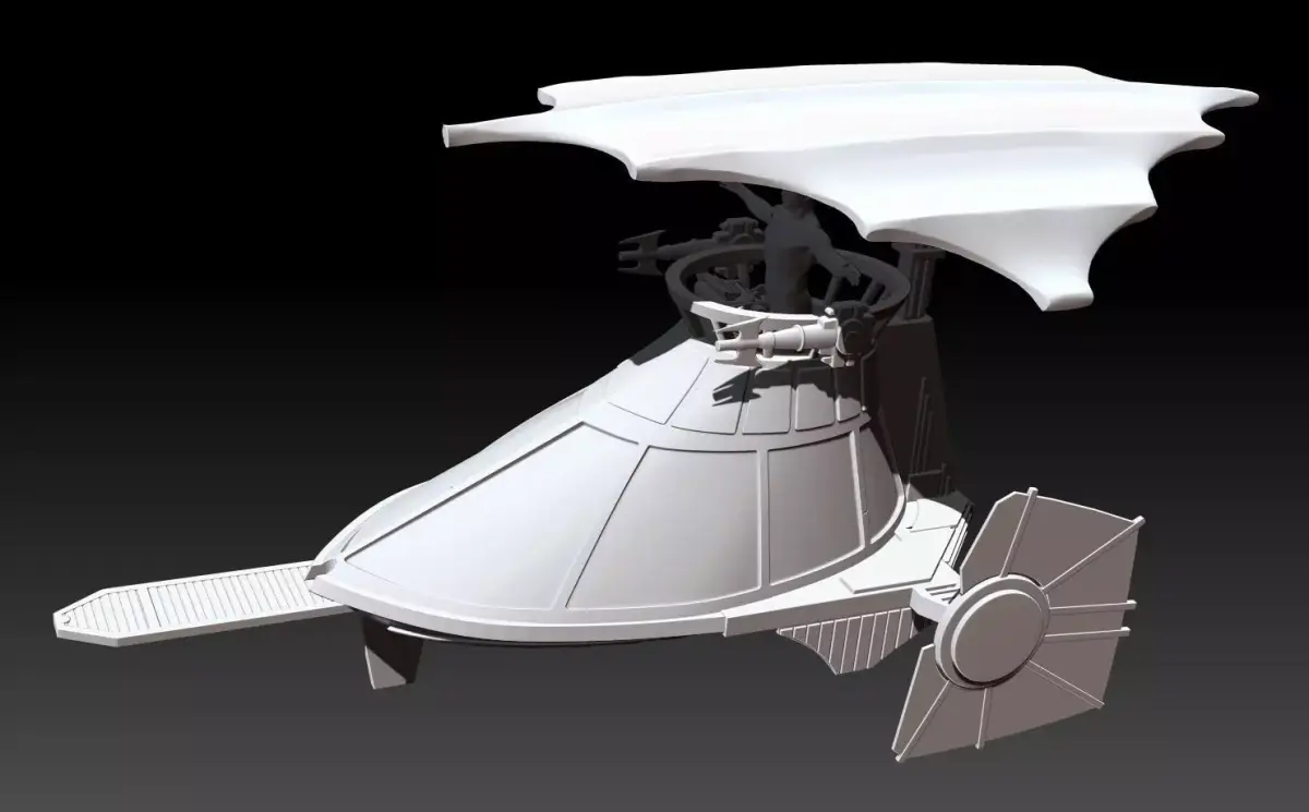 Mini Rig Skiff Vehicle 3D print model