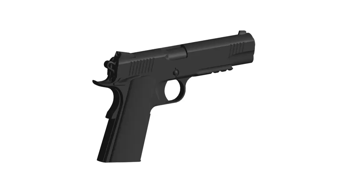 Kimber 2017 Desert Warrior 45ACP 3D model