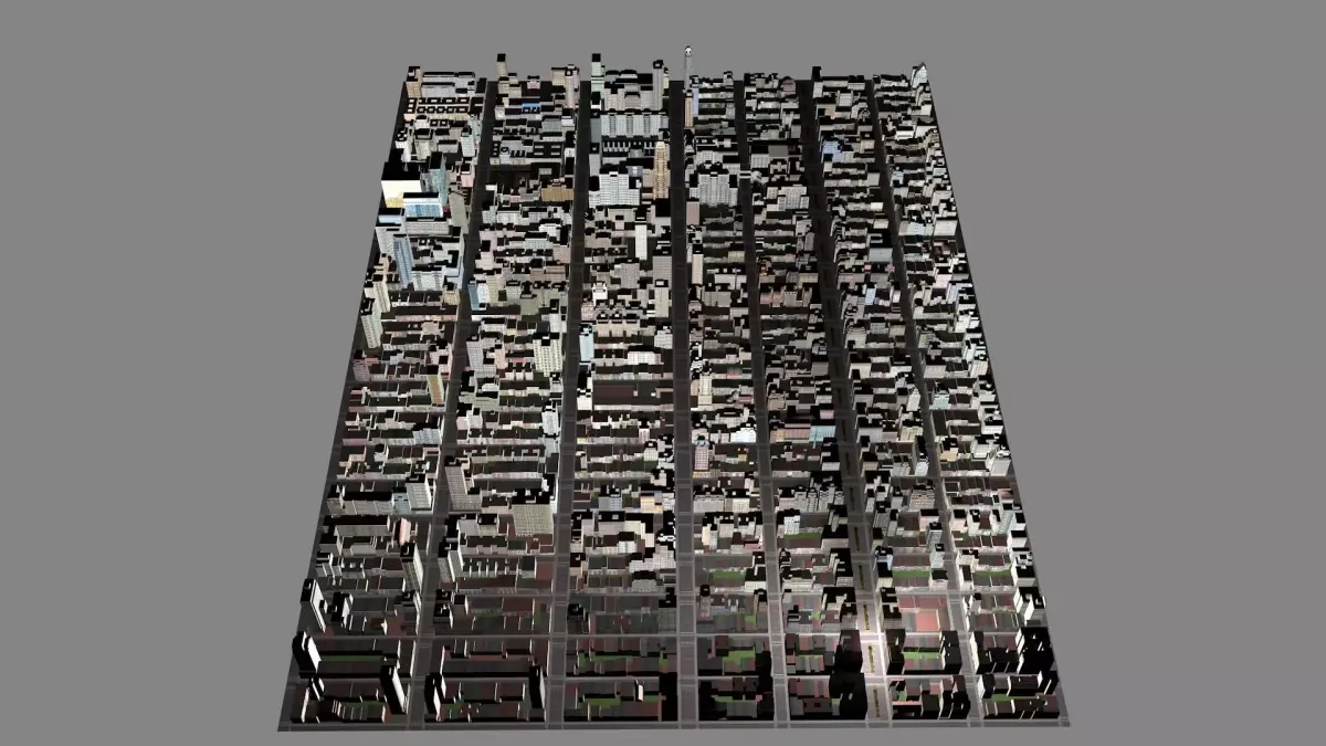 Buildings City building industrial park commercial housing 3D model