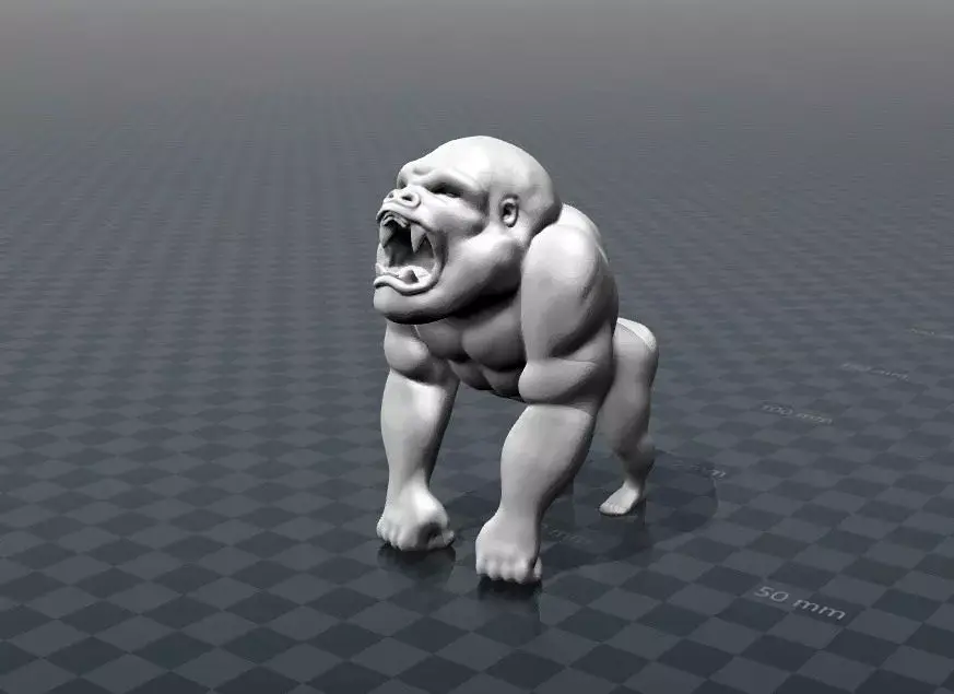 ANGRY GORILLA Free 3D print model