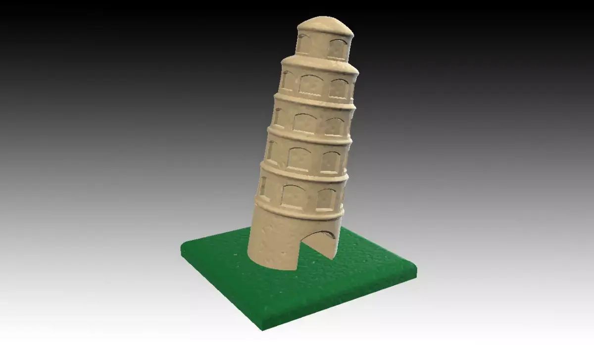 Aquarium Ornaments the leaning tower 3D print model