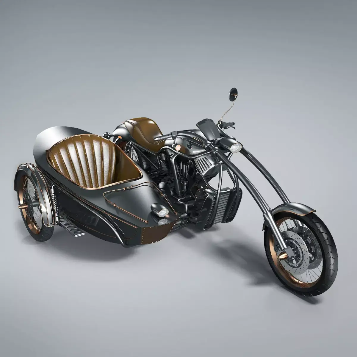 Bike Steampunk 3D model