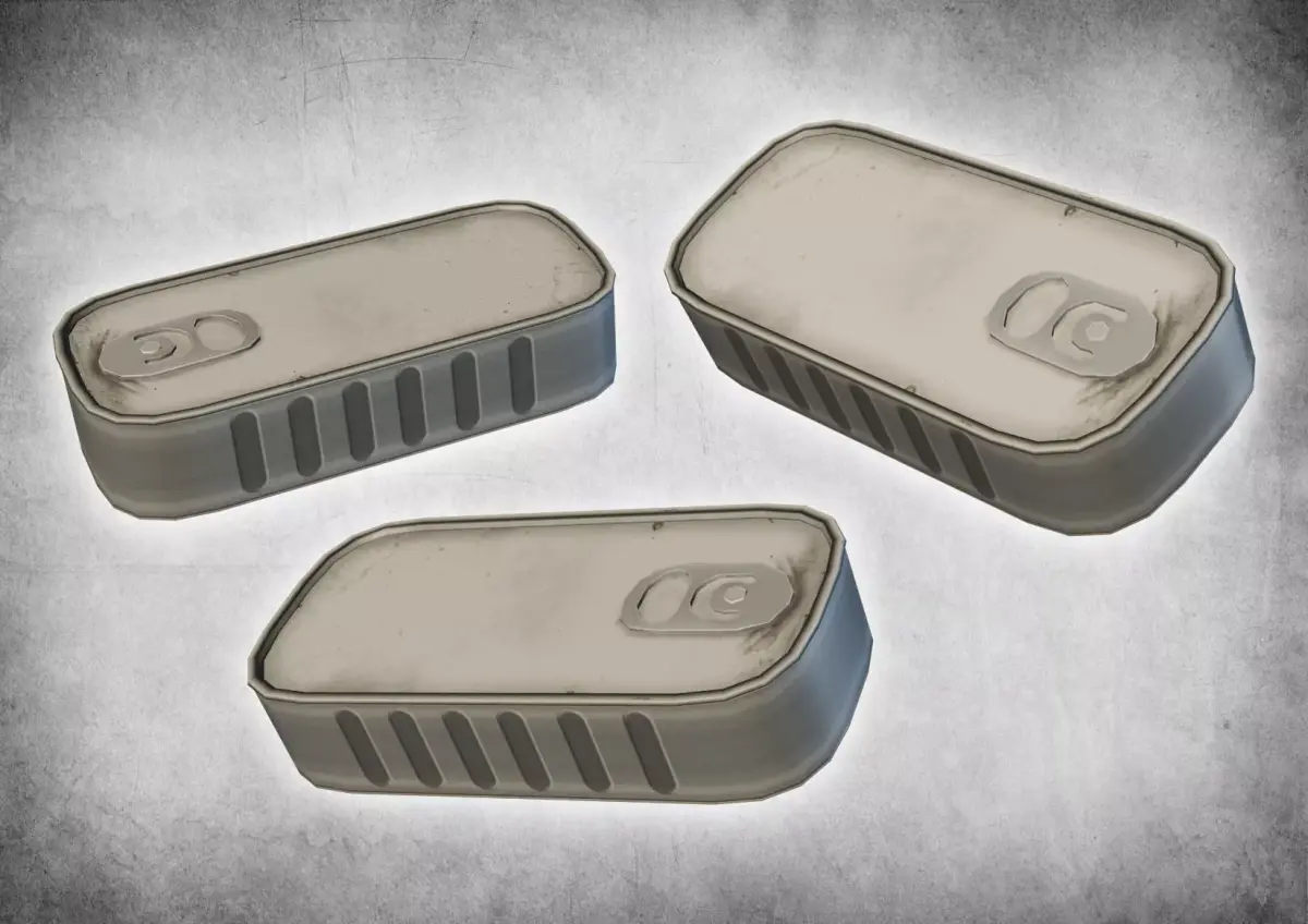 Small Metal Can Low-poly 3D model