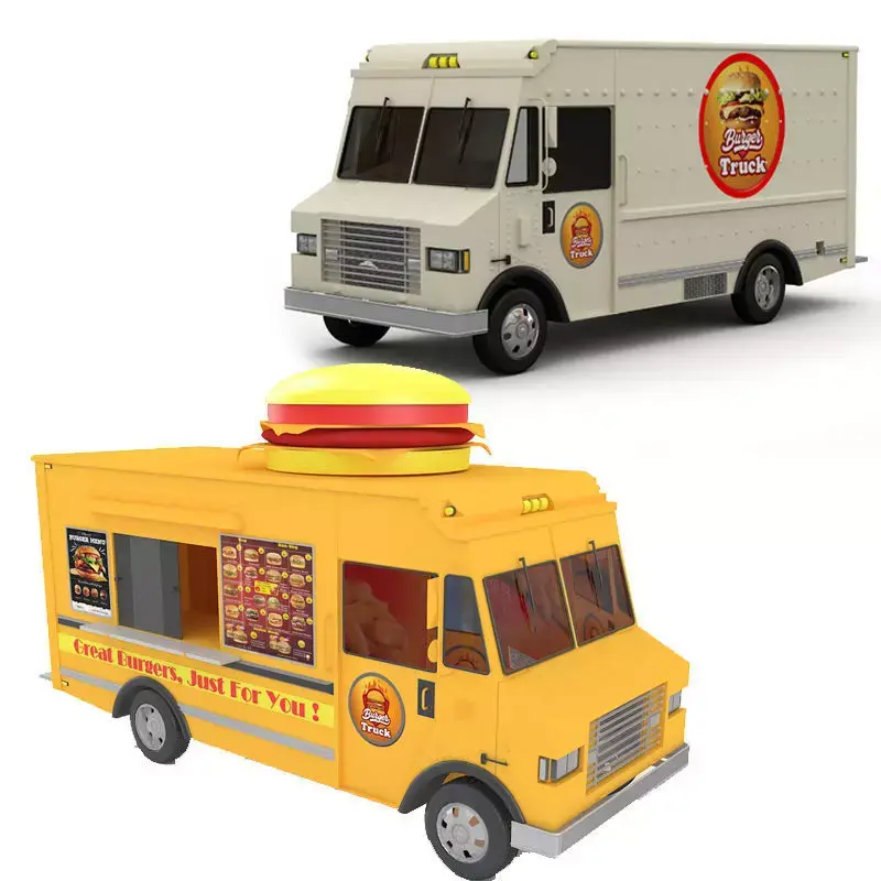 Burger Trucks Collection 3D model