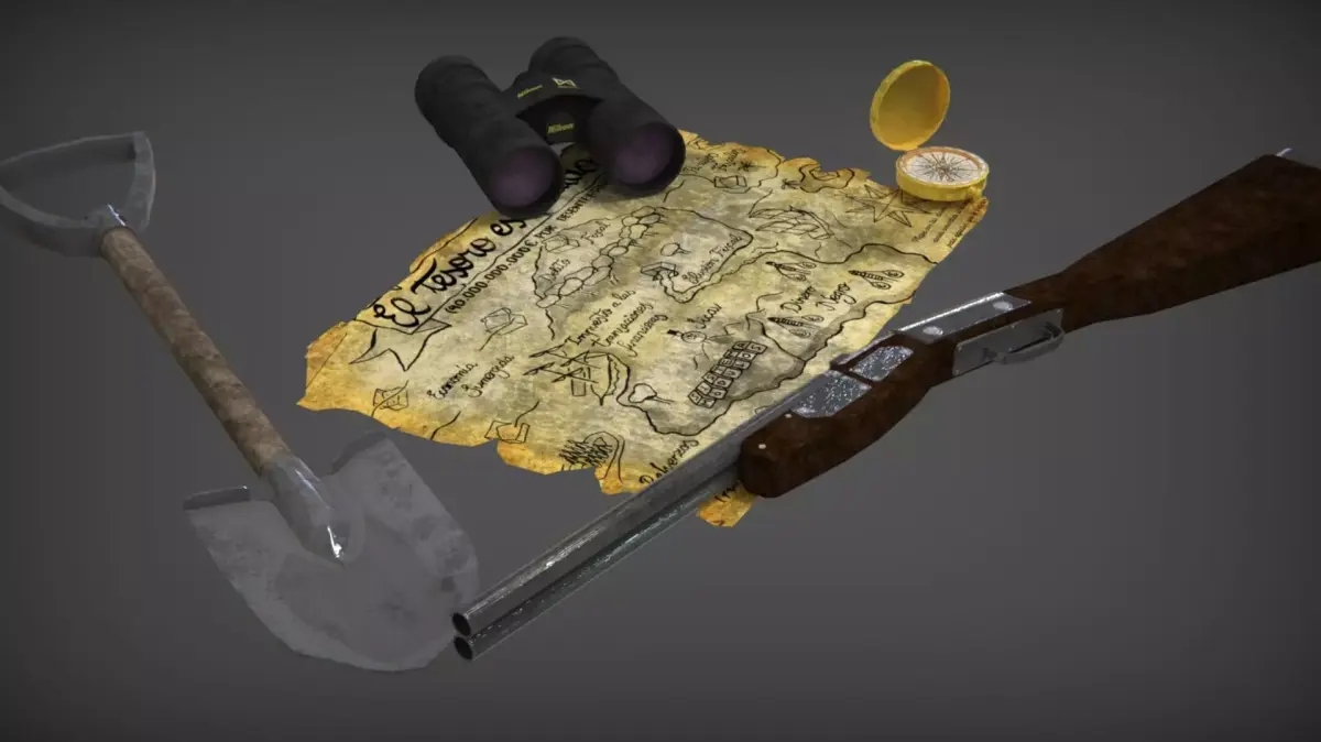 EXPLORER GEAR Low-poly 3D model