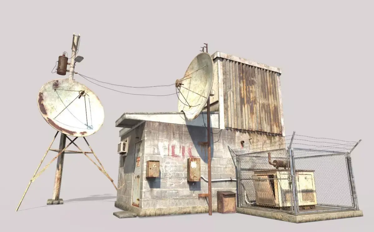 Old Radio Telescope Station 3D model