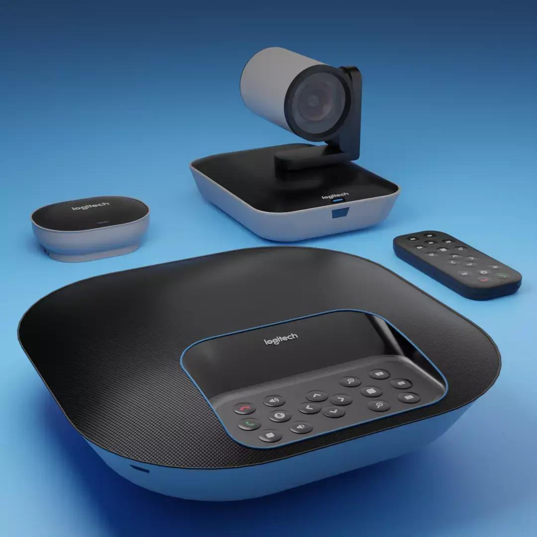 Video Conferencing peripherals Low-poly 3D model
