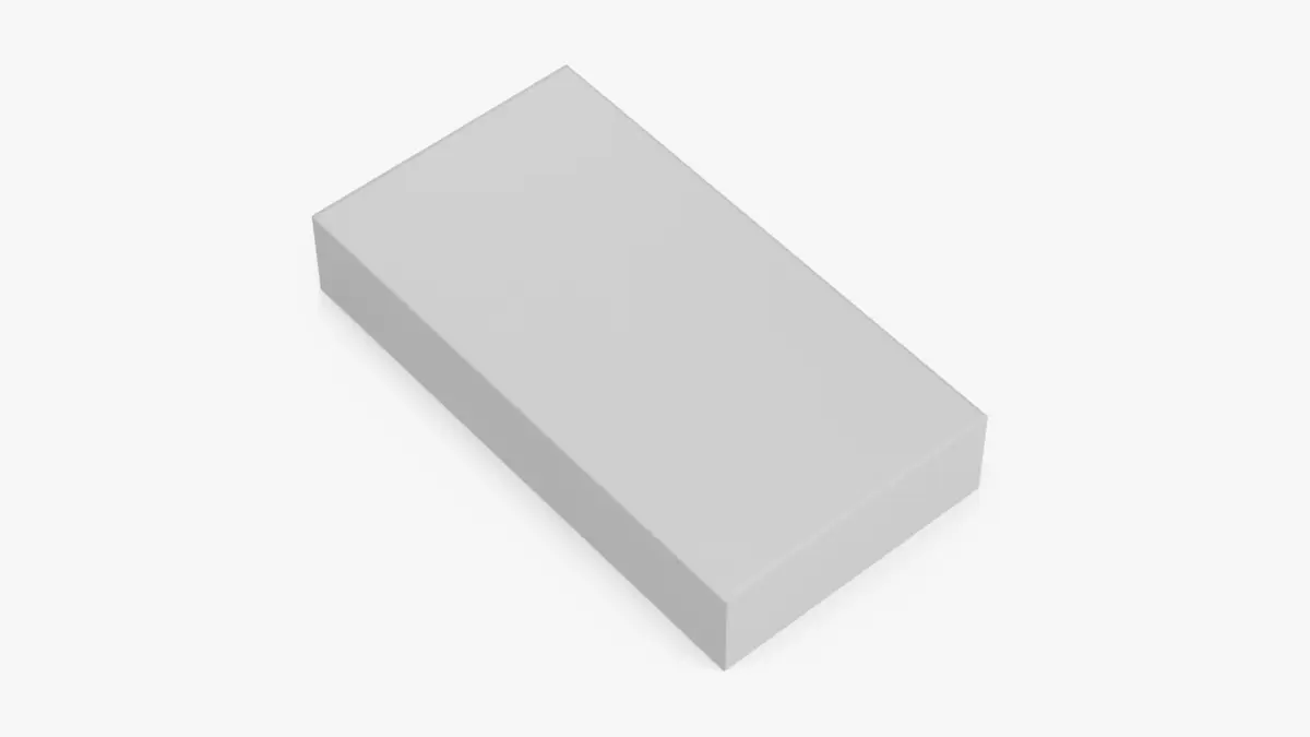 White Smartphone Packaginig Box 3D model