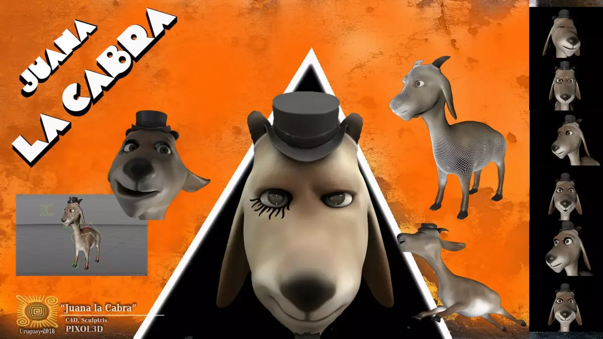 JUANA THE GOAT 3D model