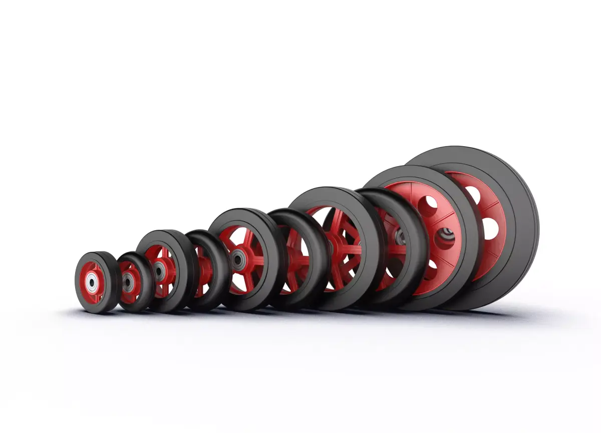 Iron Core Caster Wheel Pack 3D model