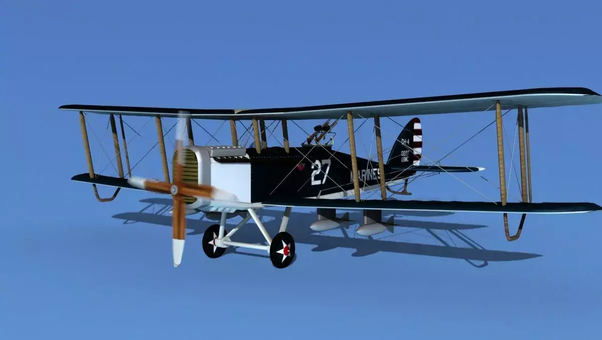 Airco DH-4 Bomber US Marines 3D model