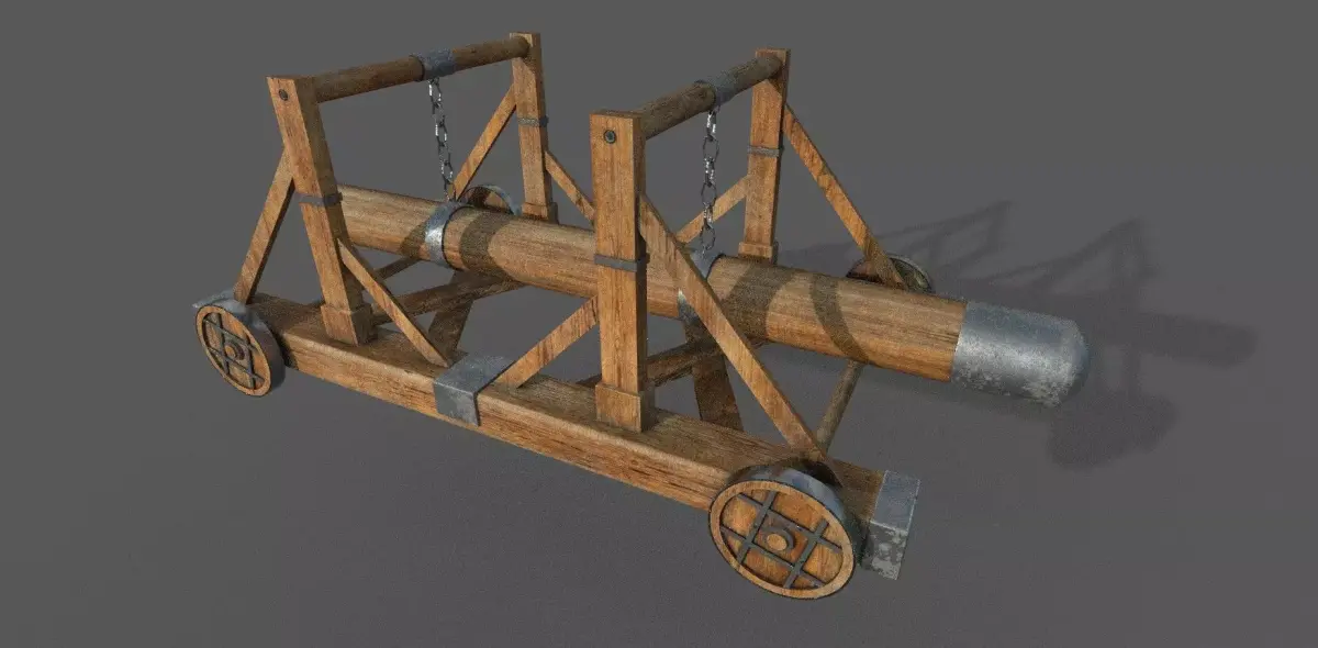Battering Ram Low-poly 3D model Low-poly 3D model