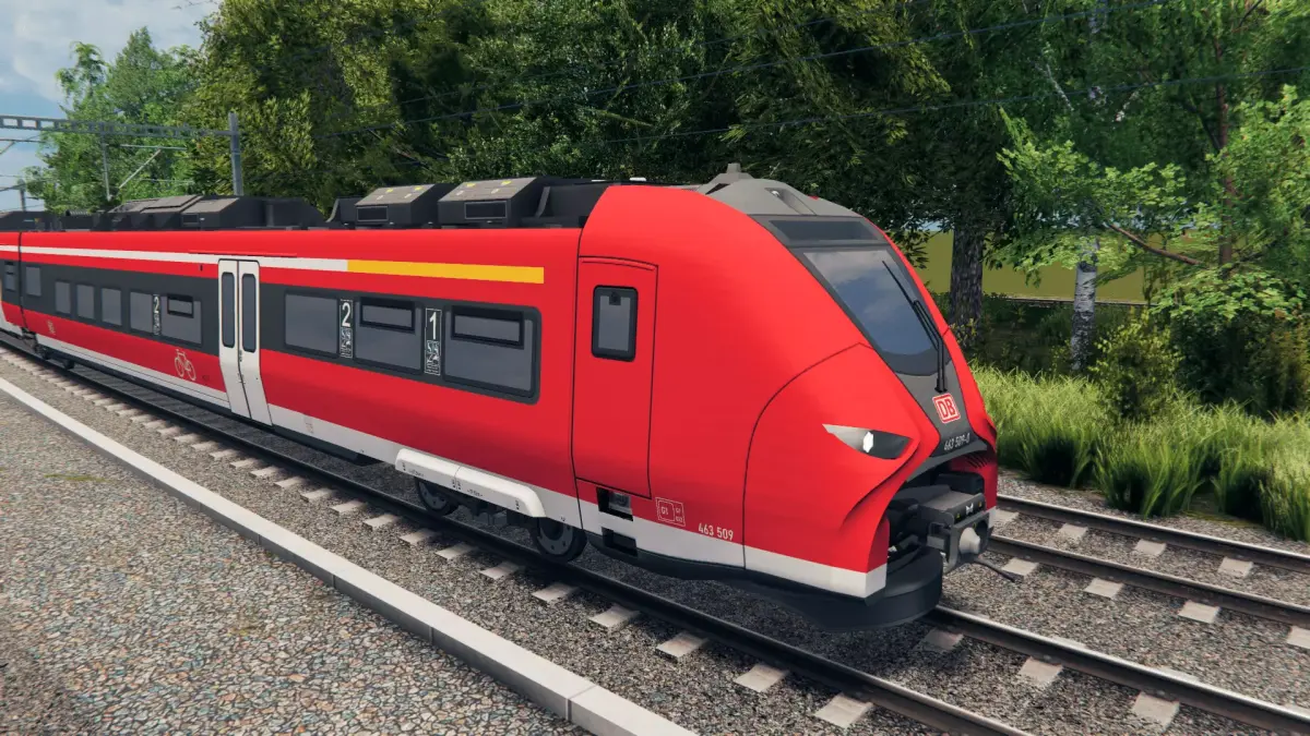 Modern German Train - Siemens Mireo DB Regio Low-poly 3D model