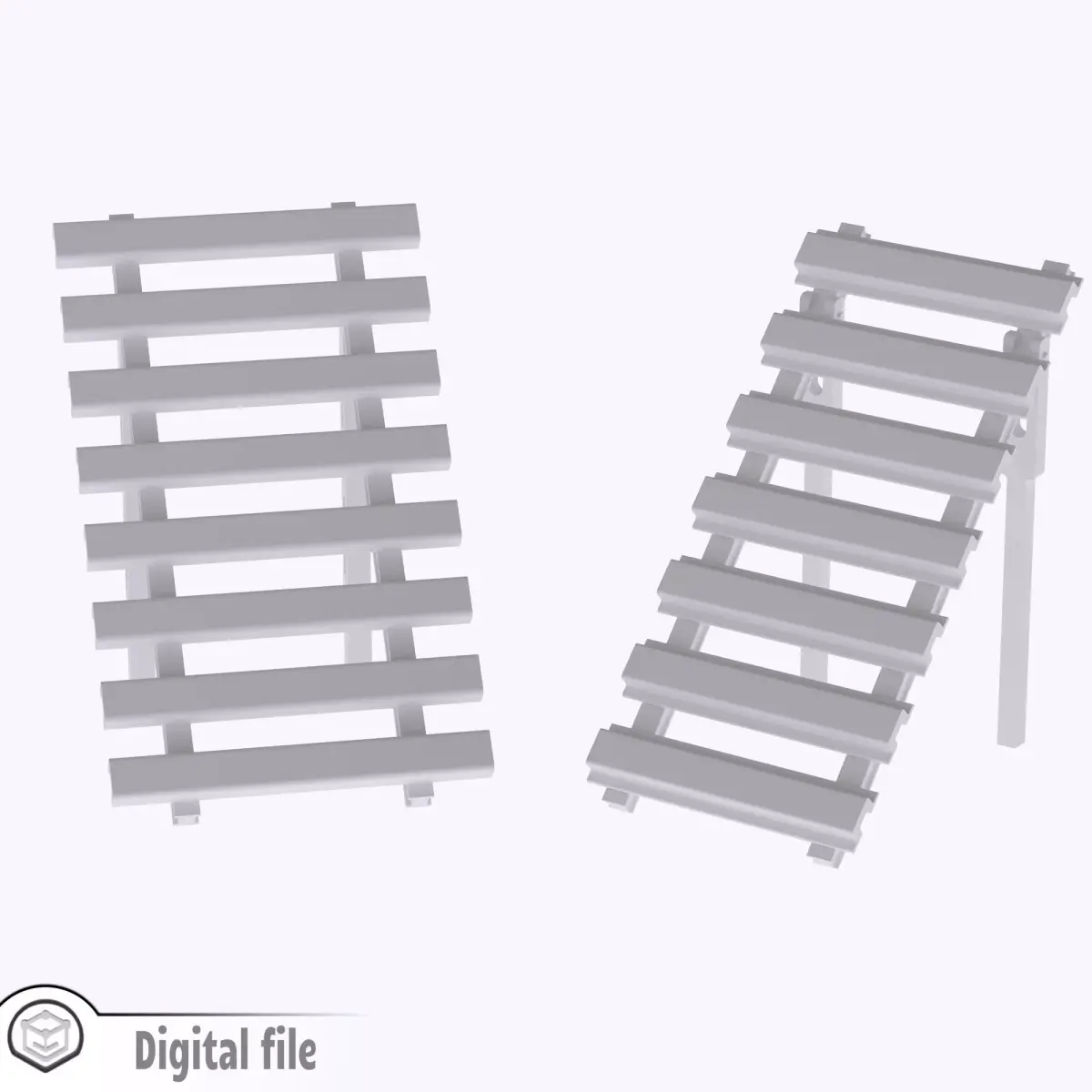 HO Set of 2 avalanche barriers train model  3D print model