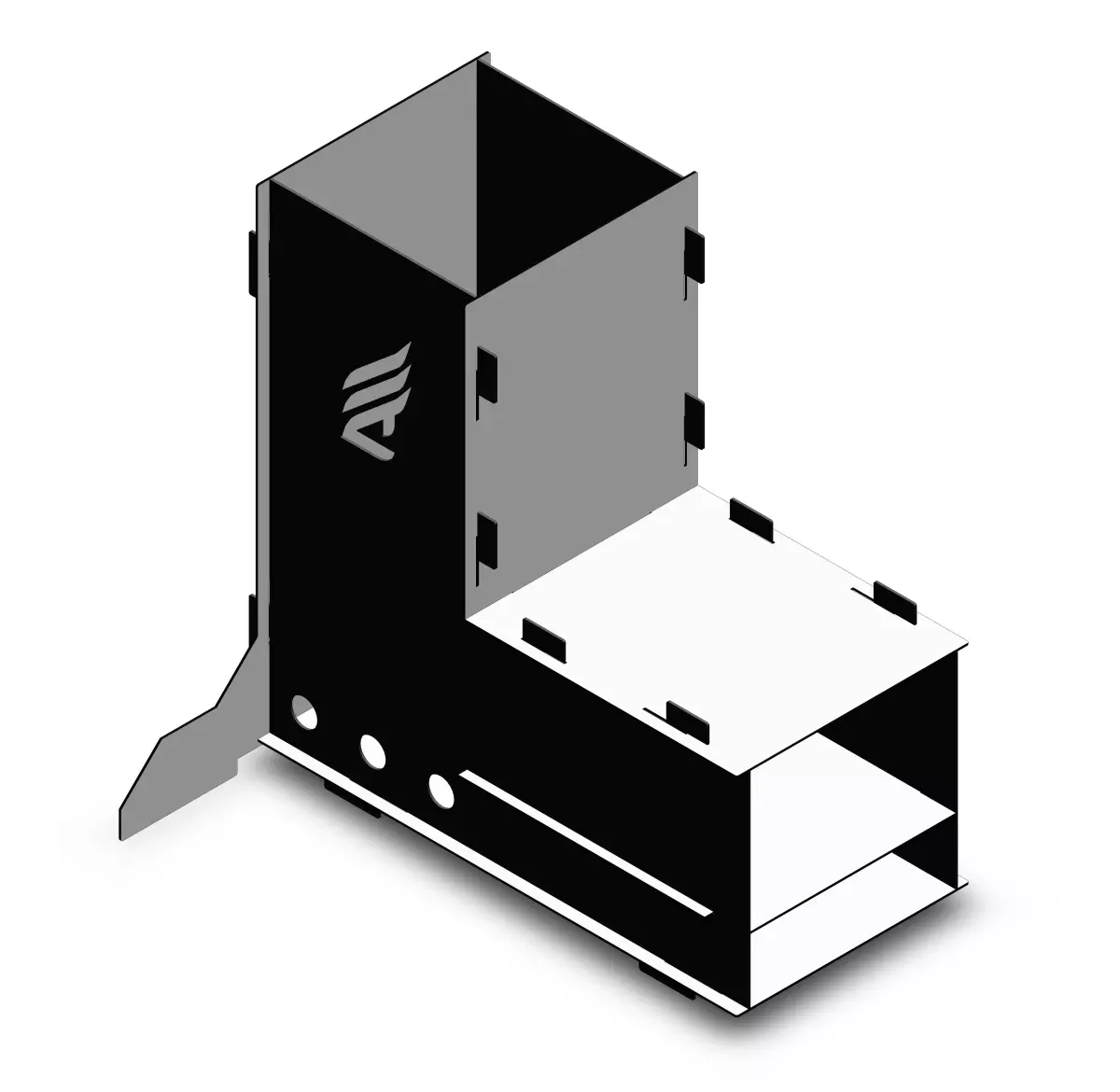 Steel Rocket Stove 3D model