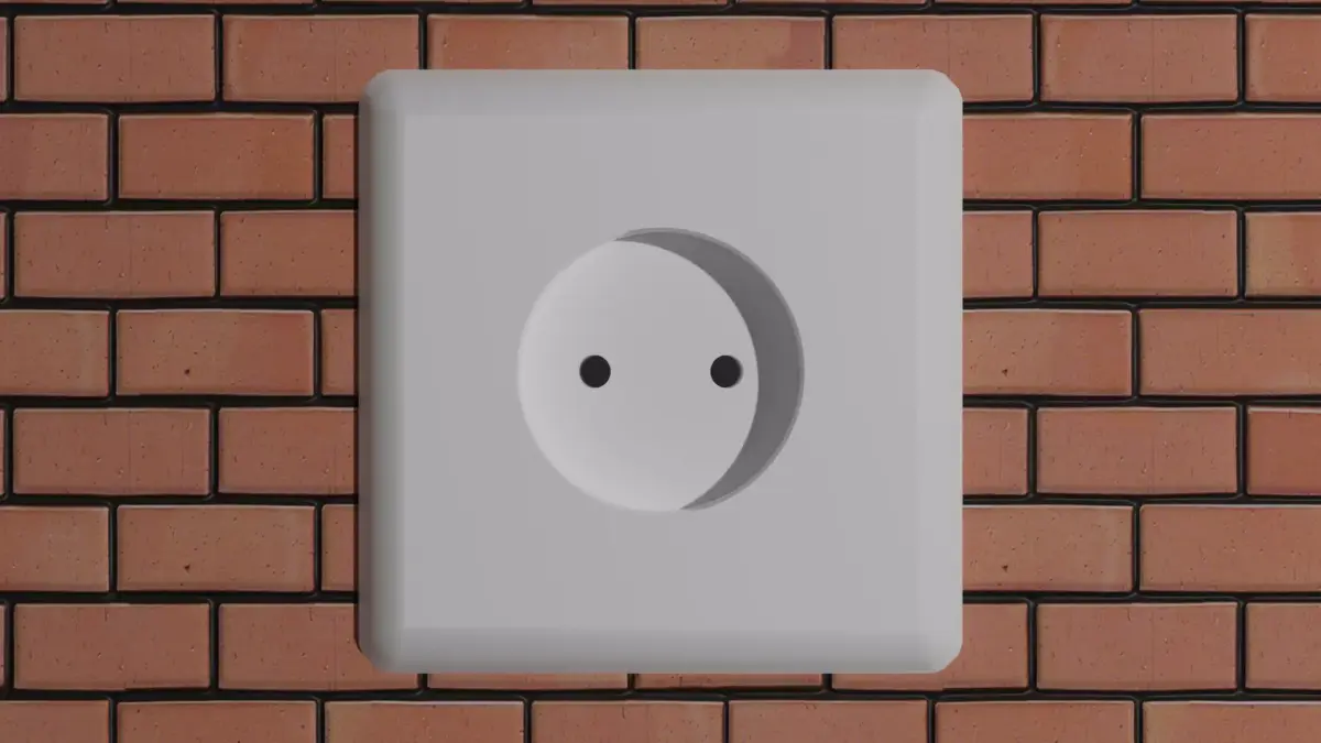 EU Electrical Outlet Free 3D model