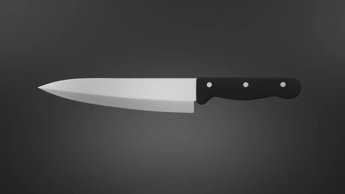 Kitchen Knife 3D model Free low-poly 3D model