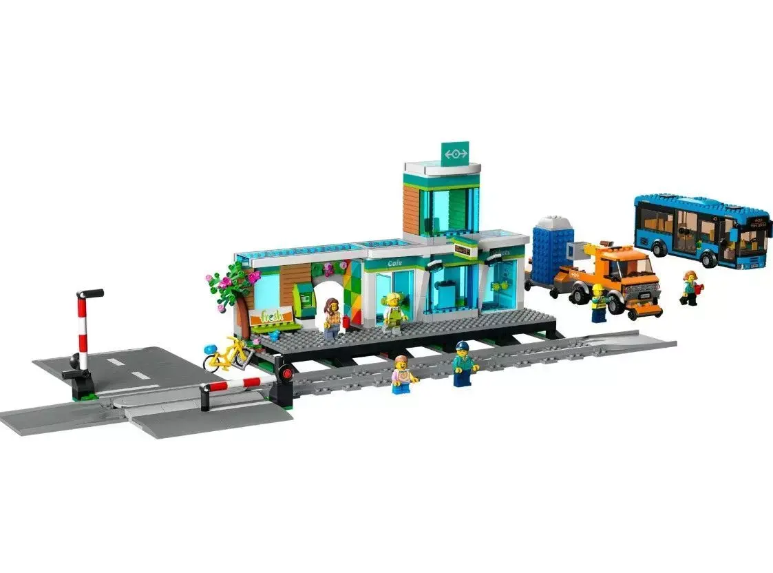 PixelBricks3D - LEGO Train Station  3D print model purchase
