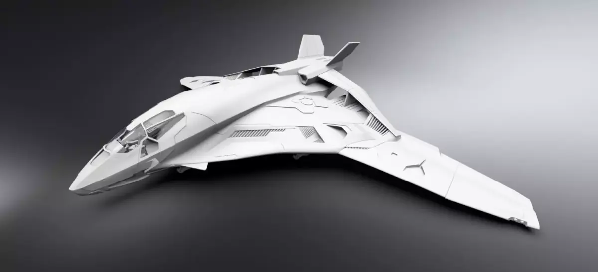 Avengers Quinjet Mk2 Scale model  3D print model