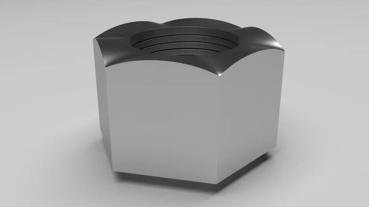 Hex Nut 3D model by erikyavrumyan