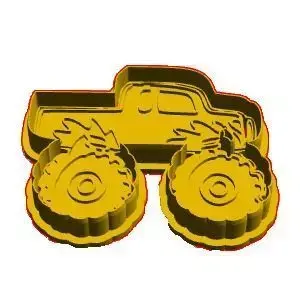 Monster Truck Cookie Cutter 3D model