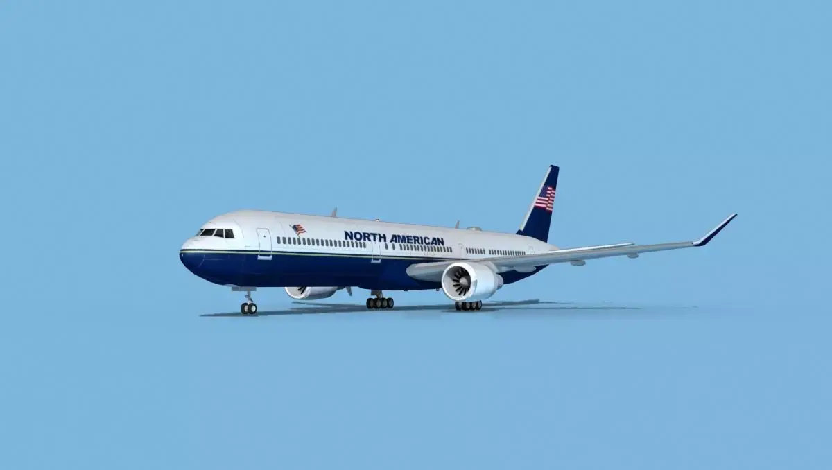 Boeing 767-400 North American 3D model