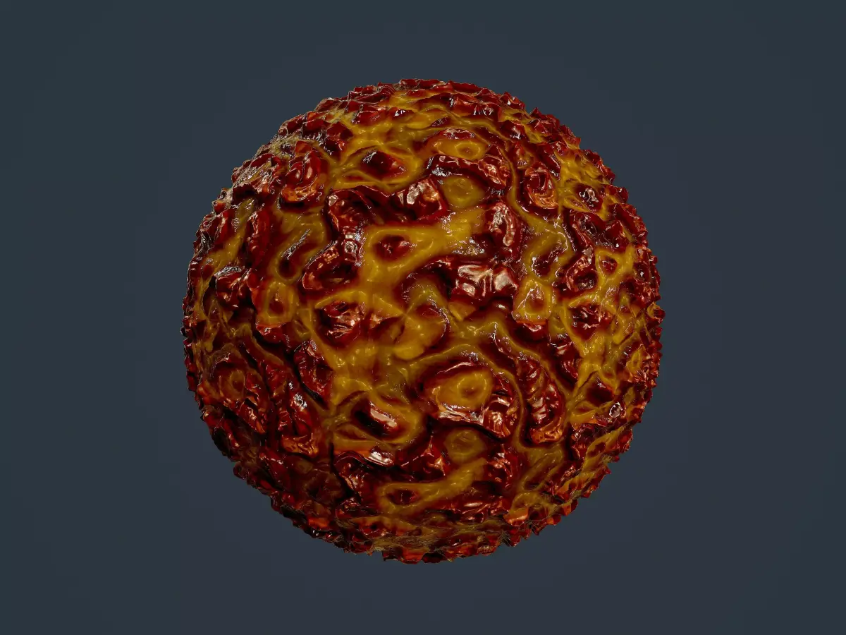 Sci-fi Alien Creature Environment Seamless PBR Texture 04 Texture