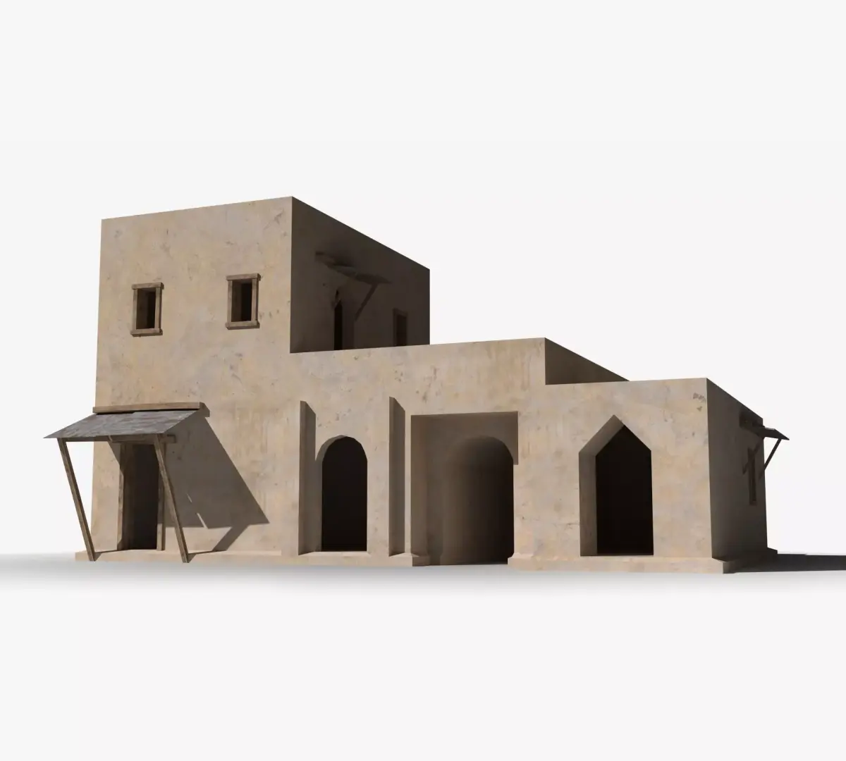 Arab x40 Low-poly 3D model