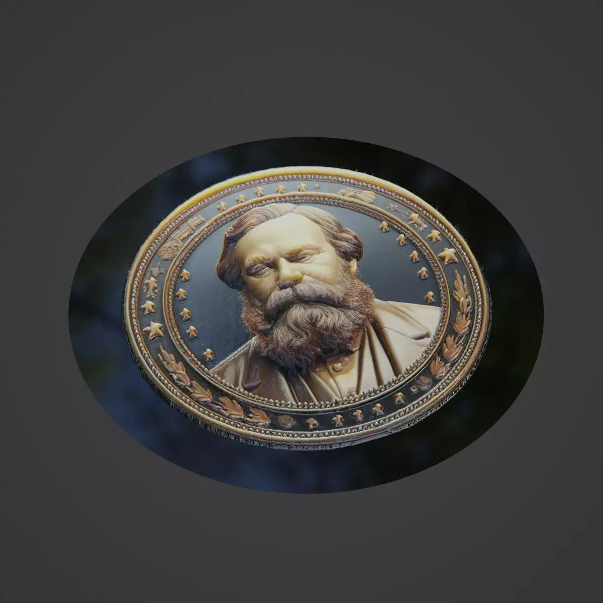 Engels Medallion 3D print model purchase