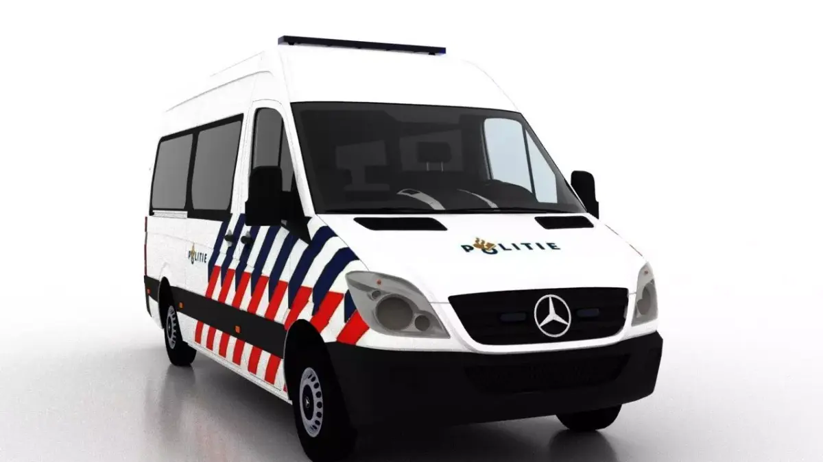 Mercedes Benz Sprinter L2H2 2009 Netherlands Police Passenger 3D model