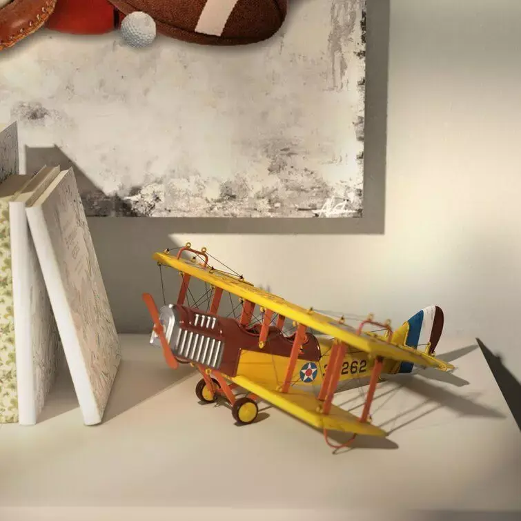 1918 Curtiss JN-4 Model Plane 3D model buy