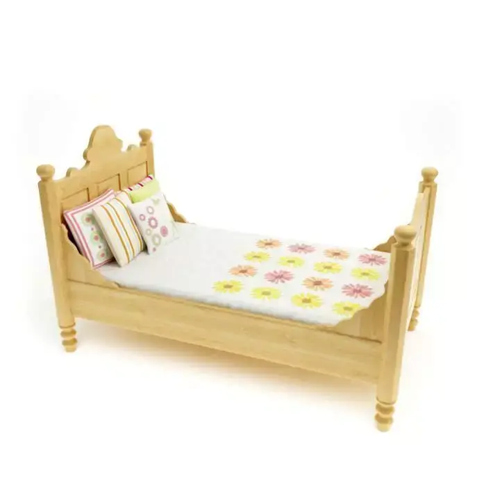 Antique Look Ivory Colored Cot 3D model