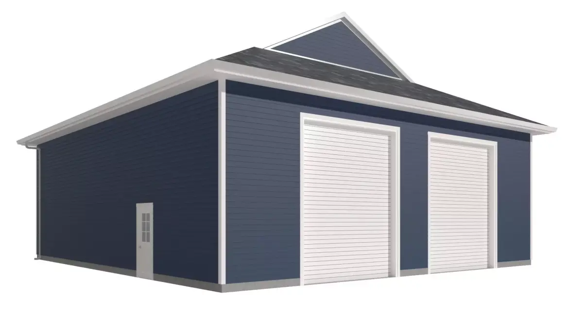Garage-007 Low Poly 3D model