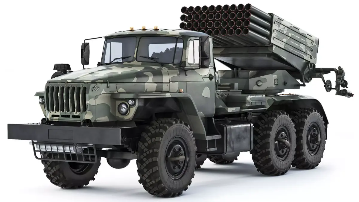 BM-21 Grad Ural 4320 2010 3D model