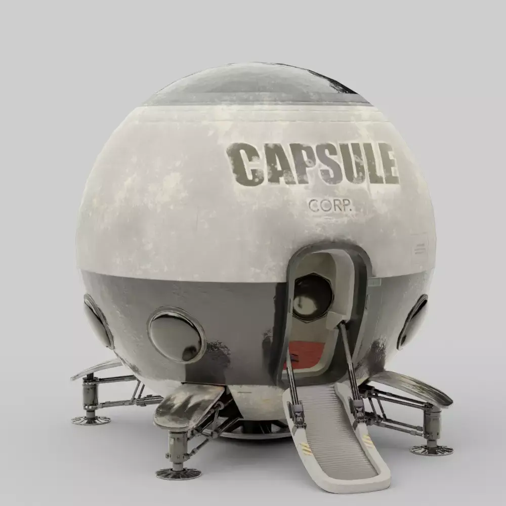 Capsule Corp Space Pod 3D model