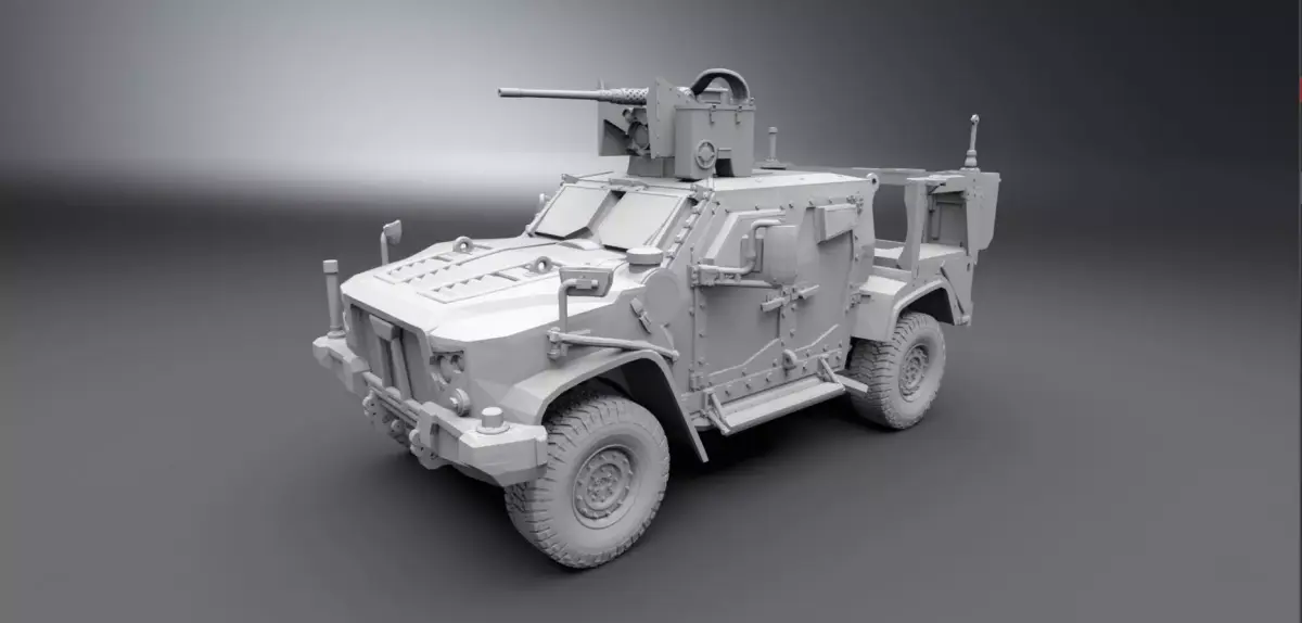 OSHKOSH JLTV CROWS Scale model 3D print model
